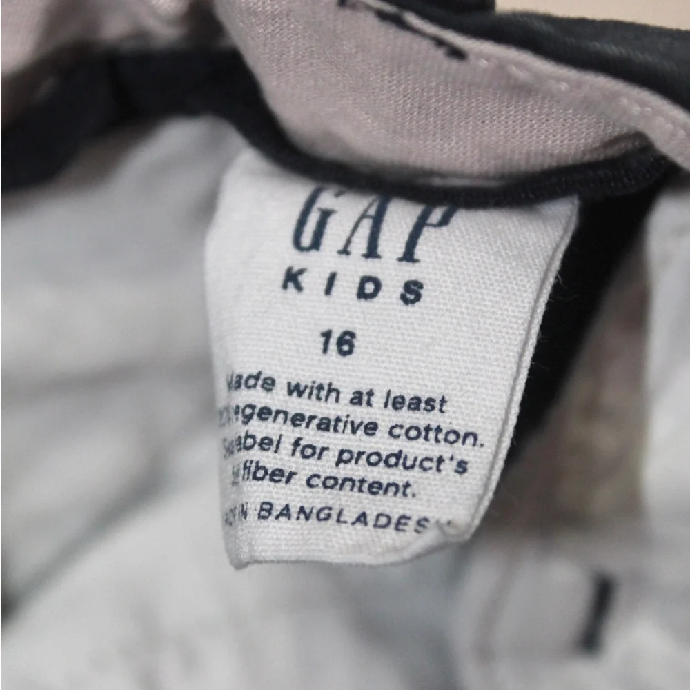 GAP Kids Navy Blue Chino Pants - Straight Leg